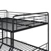 Full Long Over Queen Bunk Bed With 2 Drawers - Black - Image 8