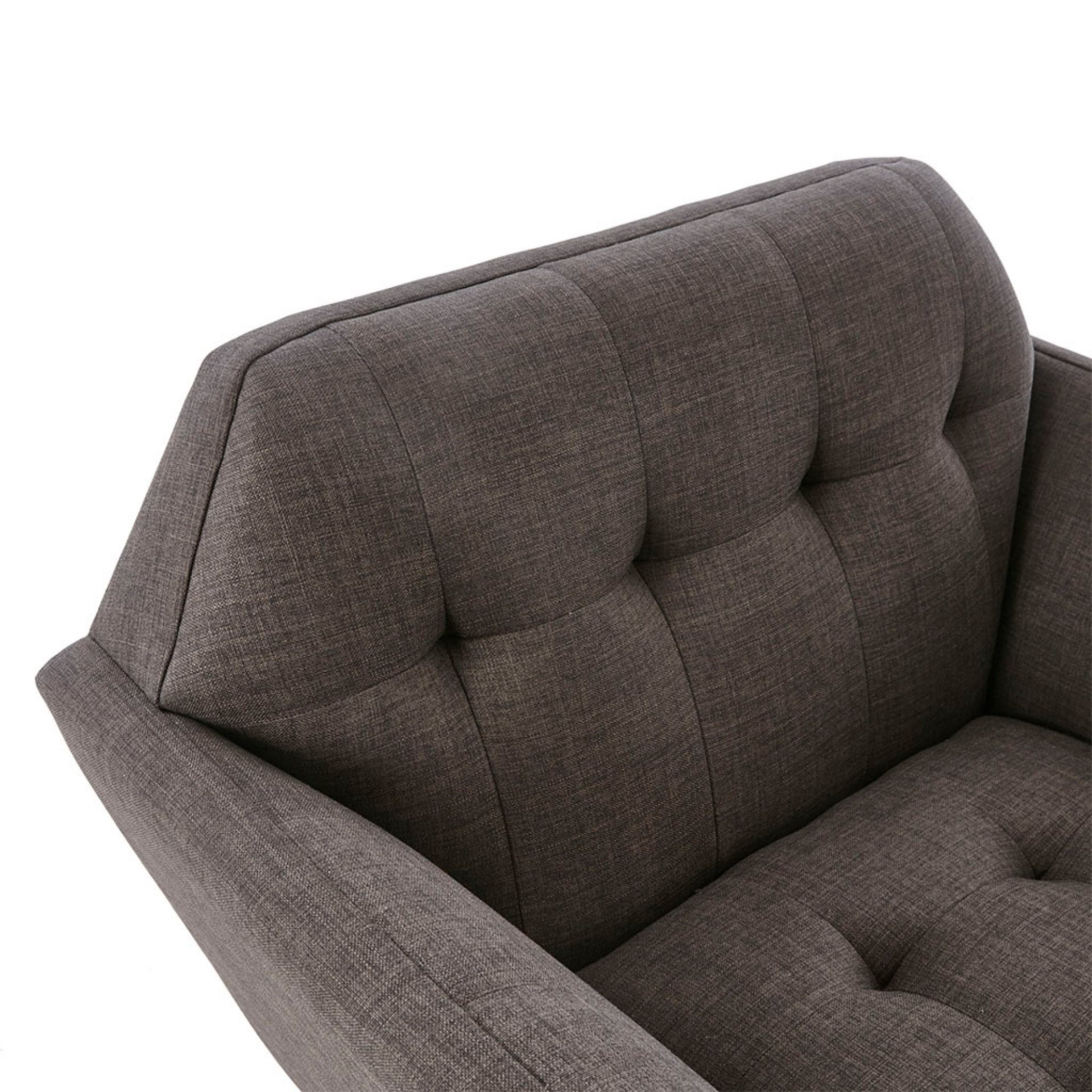 Lounge Chair Mid - Century Modern Style Polyester - Charcoal - Image 8