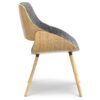 Malden - Bentwood Dining Chair With Wood Back - Gray / Light Brown - Image 2