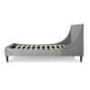 Aspen - Queen Vertical Tufted Modern Headboard Platform Bed Set - Opal Gray - Image 4