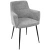 Andrew - Contemporary Dining / Chair (Set of 2) - Black / Gray - Image 2