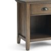 Acadian - Bedside Table - Rustic Natural Aged Brown - Image 7