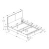 Full Size Bed, Upholstered, Durable Construction, Transitional - Brown - Image 4