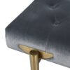 Aria - Upholstered Gold Accent Bench - Gray - Image 10
