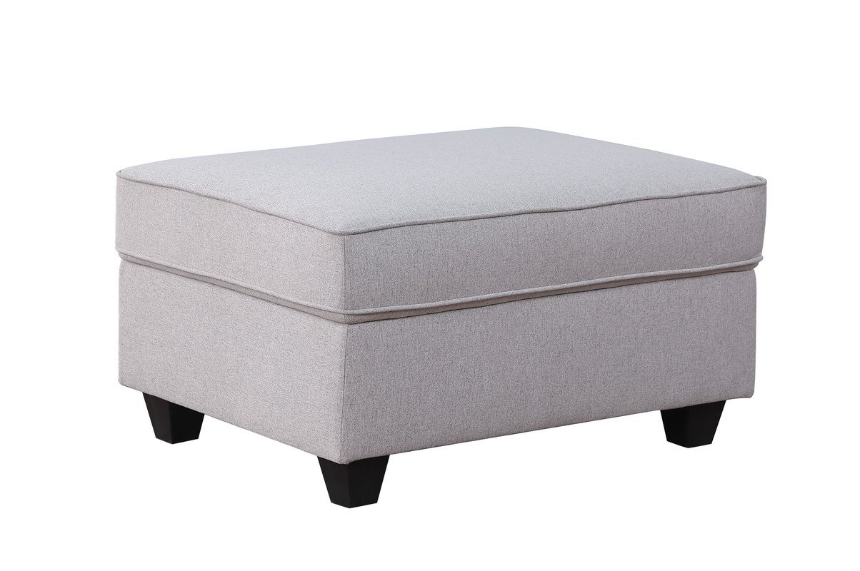 Cooper - 7 Piece Reversible L-Shape Sectional Sofa & Comfort Ottoman And Cupholder - Light Gray - Image 7