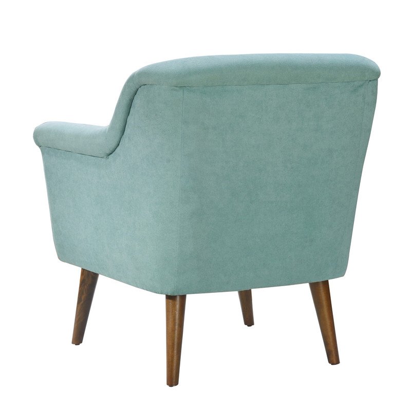 Shelby - Woven Fabric Oversized Armchair - Aquamarine Teal - Image 3