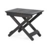 Outdoor Folding Wooden Side Table - Dark Gray - Image 5