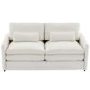 Cozy Upholstered Loveseat Sofa Oversized Comfy Comfy Cloud Sofa Double Cushion Loveseat Sofa Plush Cushion Sofa Couch For Living Room - Beige - Image 12