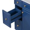 Bathroom Vanity Cabinet With Sink - Blue - Image 18