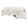 Power Recliner Sectional Sofa Home Theater Reclining Sofa With Two USB Ports, Two Storage Drawers For Living Room - Beige - Image 18