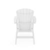 Adirondack Chair Sturdy HDPE Poly Lumber For Poolside, Patio, And Garden Relaxation - White - Image 4