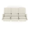 Elegant 3 Seater Sofa With Movable Ottomans Lumbar Pillow Wooden Base - Beige - Image 24