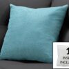 Pillows, Square, Insert Included, Decorative Throw, Hypoallergenic Polyester, Modern - Light Green - Image 2