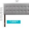 Stylish Casual Headboard - Light Gray - Image 5