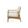 Birdsong - Outdoor Club Chair With Slat Back And Seat Cushion - Beige - Image 6