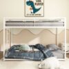 Adam - Twin Over Twin Metal Bunk Bed - White - Image 5
