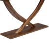 Console Table With Cross Leg Base And Reinforced Support Plate - Brown - Image 11