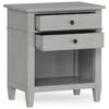 Carlton - Bedside Table - Fog Gray - Image 3