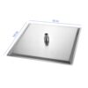 Modern 10" Square Rainfall Shower Head & Stainless Steel Wall Or Ceiling Mount Luxury Spa Shower Panel - Brushed Nickel - Image 3