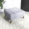 Addison - Square Upholstered Ottoman - Gray / Light Gray / Wood - Image 6