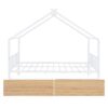 Full Size Classic House Bed With 2 Drawers - White - Image 2