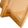Rubber Wood And Solid Wood Coffee Table Modern Minimalist Rattan Weaving Design, Living Room Balcony, Multifunctional Small Sized Furniture - Natural - Image 13