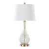 Jenny - Contemporary Table Lamp (Set of 2) - Clear Crackle / Gold / White - Image 2