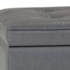 Cosmopolitan - Storage Ottoman Bench With Open Bottom - Stone Gray - Image 8
