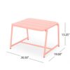 Modern Conrad Side Table Outdoor Metal - Coral Matte - Image 3