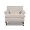 Alana Lawson - Accent Arm Chair Metal Casters - Sky Neutral Beige - Image 9