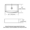 Sink 30" Apron Front Single Bowl With Arch Edge For Kitchen - White - Image 7