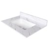 Elegant Bathroom Vanity Top With Undermount Sink - White Sintered Stone - Image 4