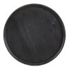 Round 3 Tiered Side Table With Rattan Shelf - Black - Image 4