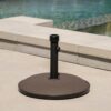 Holder Round Umbrella Base 33 Lbs Concrete - Brown - Image 2