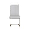 Dining Chairs Set, Kitchen Modern Metal Chairs With Padded Seat High Back (Set of 4) - White - Image 16