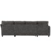 Sectional Sofa Versatile Sofa Bed Sofa Sleeper U - Shaped Sofa With Ample Storage Space, 2 Cup Holders And Charging Ports For Living Room - Beige Gray - Image 20