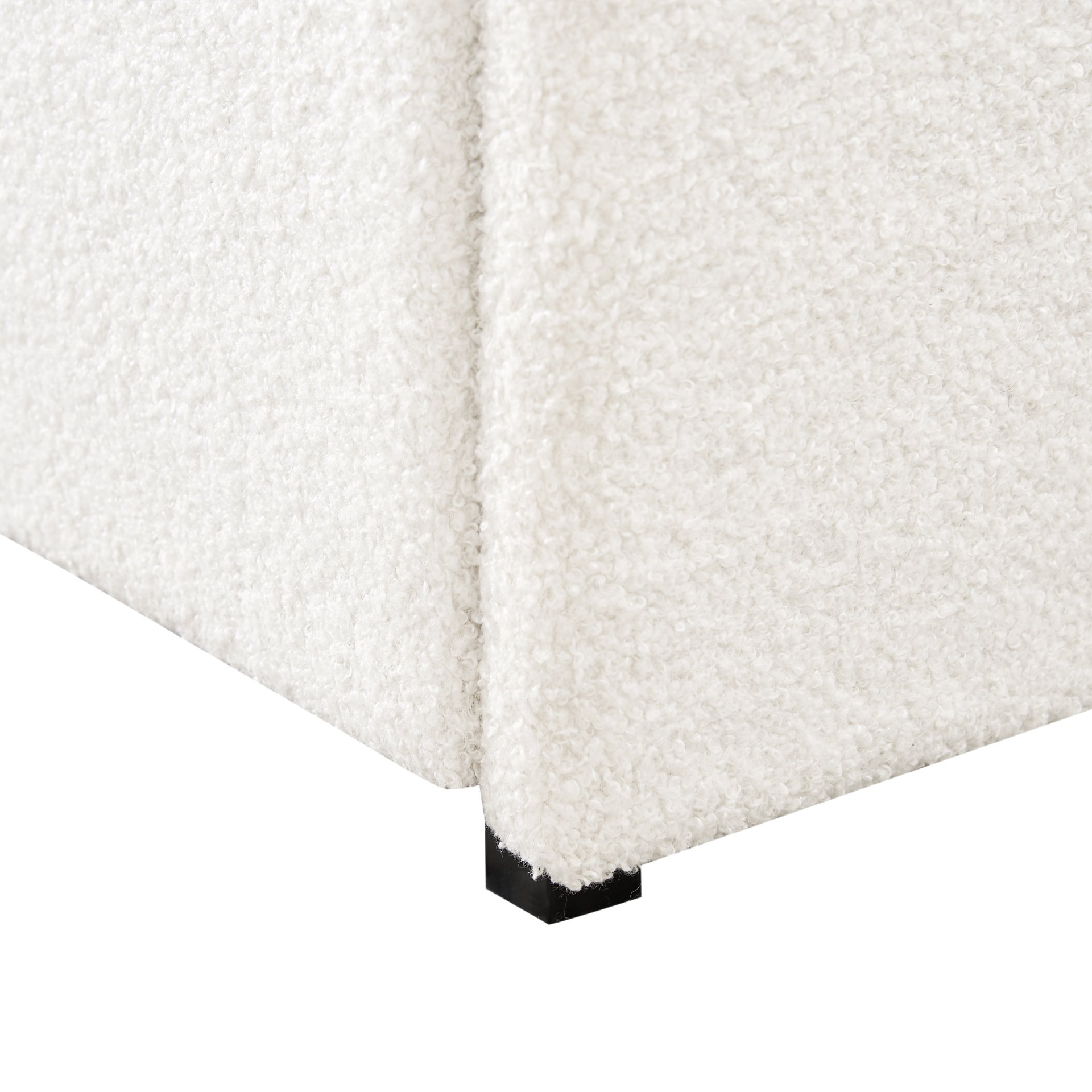 Liv - Patented 2 Drawers Queen Upholstered Storage Platform Bed - Ivory Boucle - Image 14