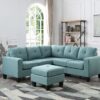 Newbury - Sectional - Teal - Image 5