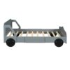 Full Size Car Shaped Platform Bed With Wheels - Gray - Image 4