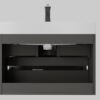 Alice - 30" Bathroom Vanity With Sink, Large Storage Wall Mounted Floating Bathroom Vanity For Modern Bathroom, One-Piece Sink Basin Without Drain And Faucet - Gray / White - Image 7