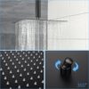 10" Square Rainfall Shower Head With Silicone Nozzle - Oil-Rubbed Bronze - Image 4
