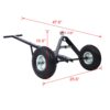 Heavy Duty Trailer Dolly With Pneumatic Tires 600 Lb. Capacity Steel - Black - Image 3
