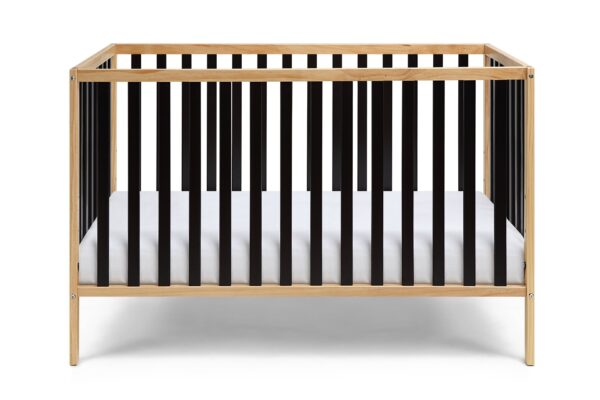 Deux - Remi 3 In 1 Convertible Island Crib - Natural / Black