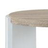 Zoma - High Gloss End Table - Oak / White - Image 5