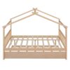 Full Size Classic House Bed With Twin Size Trundle - Natural - Image 2