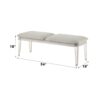 Laveda - Boucle Bench - Light Gray / White - Image 6
