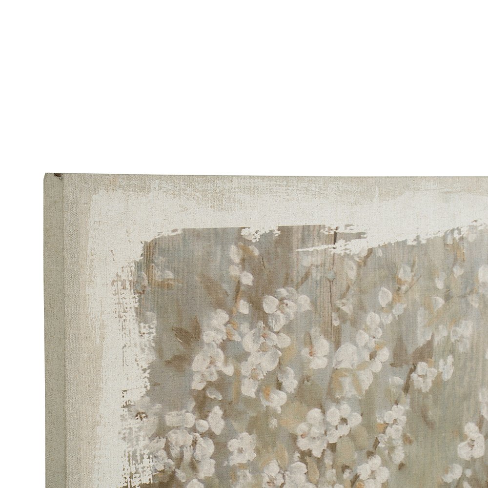 Large Cherry Blossom Canvas Art Print, Home Decor Accent Piece - Gray / White Matte - Image 15