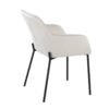 Daniella - Contemporary Dining Chair (Set of 2) - Cream / Black - Image 4