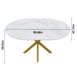 Round Dining Table With Extendable Blades, X Base, Fits 4 - 6 People - White