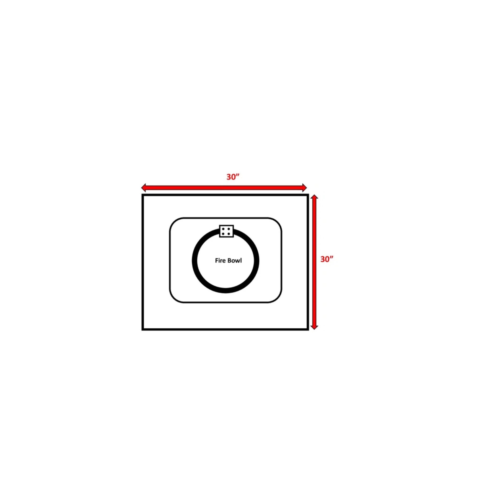 Powder Coated Fire Pit With Lid - Black - Image 3